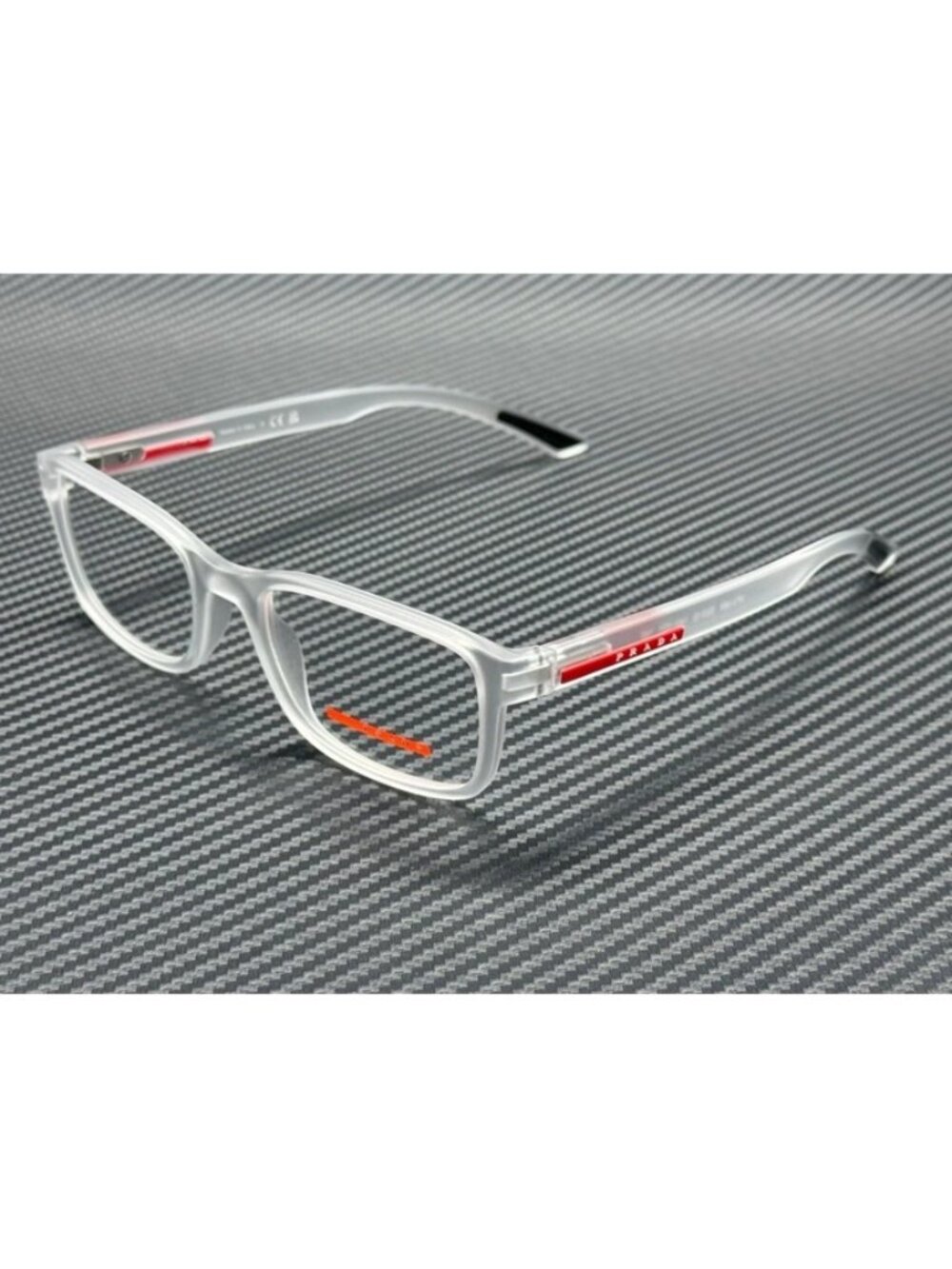 New Prada Linea Rossa Men Matte Crystal Eyeglasses 53-19-145